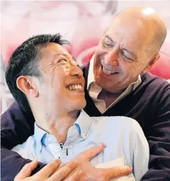  ?? REUTERS ?? Bob Tobin and Hitoshi Ohashi at their Tokyo house on Feb 25. Tokyo’s Shibuya ward is considerin­g a proposal to recognise same-sex partnershi­ps from April.