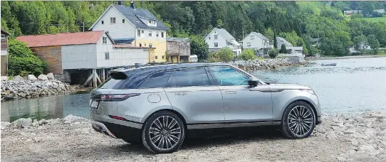  ?? BRIAN HARPER ?? The 2018 Range Rover Velar, on sale later this summer, is a tough but genteel SUV that cruised with ease through the challengin­g route along Norway’s Atlantic coastline.