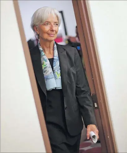  ?? JONATHAN ERNST / REUTERS ?? Christine Lagarde, directora gerente del FMI