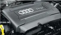  ??  ?? With the TDI engine, the Audi A3 weighs only 1,315 kilograms. At 1,295 kilograms when powered by this 1.8L TFSI engine, it’s even lighter, which helps the A3 get such admirable fuel efficiency.