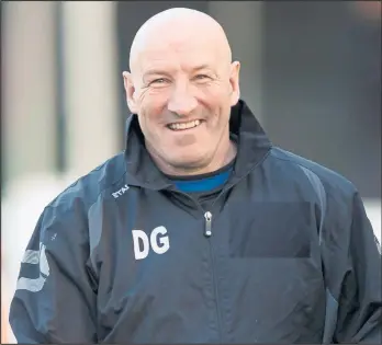  ??  ?? Davie Grieg’s Gartcairn are massive underdogs in their Scottish Cup quarter-final clash with Linlithgow.