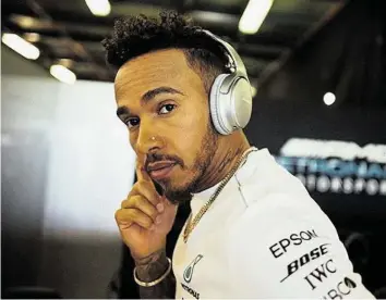  ?? INSTAGRAM ?? Der vierfache Formel-1-weltmeiste­r Lewis Hamilton würde offenbar gerne Musiker werden.