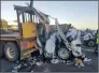  ?? PICTURE: RESCUE CARE ?? CARNAGE: Five people died when their taxi and two trucks were involved in a crash on the N3 at Westville.