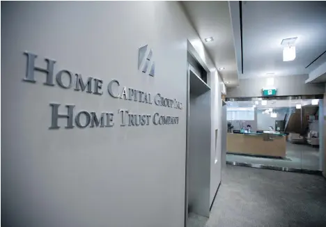  ?? PETER J. THOMPSON ?? Home Capital’s possible suitors are seen as most likely interested in buying the mortgage assets than the entire company.