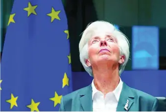  ?? REUTERS ?? La presidenta del BCE, Christine Lagarde