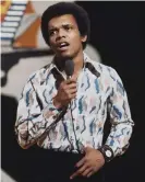  ?? Photograph: Michael Putland/Getty Images ?? Johnny Nash performs on Top of the Pops in 1972.