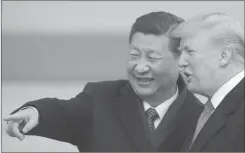  ??  ?? TRUMP. Junto al presidente Xi Jinping.