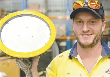  ??  ?? Electrical Manager Ian Yeo helped instigate and implement a light replacemen­t program that is estimated will save over $200,000 a year. PHOTO: DUBBO PHOTO NEWS.