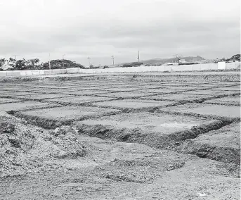  ?? FOTO: EL DIARIO ?? El terreno donde se construirá el Hospital Básico de Pedernales.