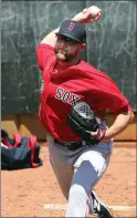  ?? File photo ?? Mike Shawaryn and the rest of the pitchers working in Pawtucket will likely get time with the Red Sox this season.