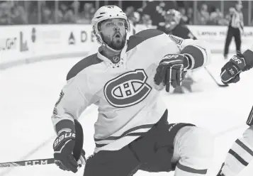  ?? ADAM HUNGER, USA TODAY SPORTS ?? Russian player Alexander Radulov, in his first season back in the NHL, had 18 goals and 54 points in 76 regular- season games with the Canadiens last season.