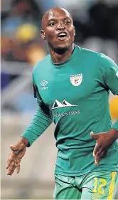  ?? / STEVE HAAG/GALLO IMAGES ?? Baroka’s Gift Motupa on loan from Bucs.