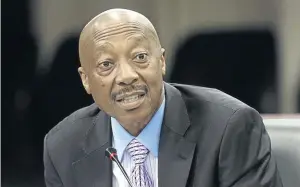  ?? /TREVOR SAMSON ?? SARS commission­er Tom Moyane is considerin­g institutin­g legal action against auditing firm KPMG.