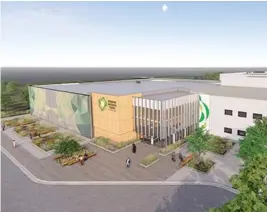  ?? PROVIDED RENDERING ?? A new Greater Chicago Food Depository facility is expected to allow the agency to provide and deliver about 10,000 meals daily.