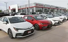  ?? Rick Bowmer / Associated Press ?? In June 2020, the average interest rate for new auto loans decreased to 4.2 percent, down from 6.0 percent one year ago.