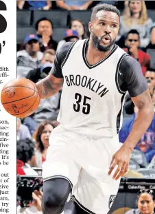  ?? Getty Images ?? LOCK’ EM UP: Nets power forward Trevor Booker has the ability to be a shutdown defender, something Brooklyn sorely lacked last season when it was one of the worst defensive teams in the NBA.