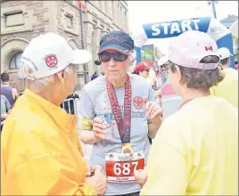  ?? KEVIN ADSHADE/THE NEWS ?? Jeanne MacDonald of Stellarton ran the 10K at 73 years of age.