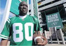  ?? BRYAN SCHLOSSER ?? Saskatchew­an Roughrider­s legend Don Narcisse says he’s speaking out about his prostate cancer diagnosis to help others.