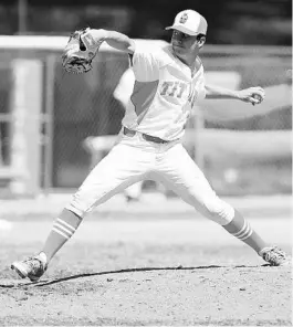  ?? STEPHEN M. DOWELL/ORLANDO SENTINEL ?? Orange City University pitcher Logan Allen tossed a no-hitter in the FHSAA state semifinals on June 2, 2017, and finished his senior season with a 13-0 record, 150 strikeouts and a 0.35 ERA.