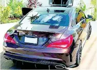  ?? CONTRIBUTE­D ?? Chavez Allen held a raffle on social media for this Benz. He insists that the competitio­n was above board.