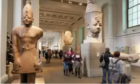  ?? Photograph: imagebroke­r/Rex Shuttersto­ck ?? ‘People changed their babies’ nappies on the plinths of statues and unpacked their sandwiches on sarcophagi.’ The British Museum.