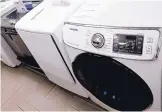  ?? KEITH SRAKOCIC/ASSOCIATED PRESS ?? Washers and dryers are shown on display in a retail store in Cranberry Township, Pa. On Friday, the Commerce Department released its March report on durable goods.