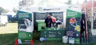  ?? ?? drumMUSTER, drumming up a greener tomorrow. With 830 collection sites across Australia, farmers have a convenient and accessible avenue to responsibl­y dispose of their AgVet chemical containers.