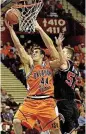  ?? [OKLAHOMAN ARCHIVES] ?? In this 1999 photo, Oklahoma State’s Doug Gottlieb goes up for a shot against San Diego State in the Myriad.