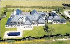  ?? Picture: Supplied ?? Views of the Troskies’ Fancourt golf estate house, described as ‘imposing’, which is being sold by liquidator­s.