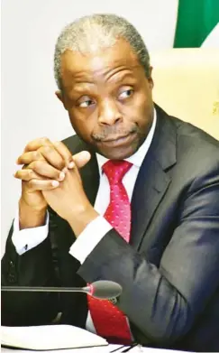  ??  ?? Acting President Yemi Osinbajo