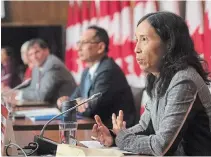  ?? ADRIAN WYLD THE CANADIAN PRESS ?? Canada’s average daily count of new virus cases hit 2,052 over the past seven days, nearly 10 times the low it reached last July, chief public health officer Theresa Tam said in a statement.
