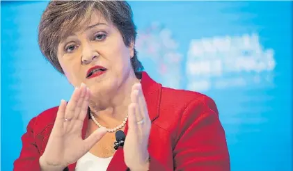  ??  ?? Una ayuda inesperada. Kristalina Georgieva, directora gerente del FMI. Un beneficio para Argentina.