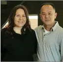  ?? COURTESY ?? Laticia and David Dang, the very first buyers at Pulte Homes Vistara neighborho­od in The Cliffs village, have lived in Las Vegas for more than 20 years after relocating from Hawaii. The couple, pictured here in a Vistara model home, look forward to...