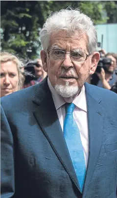  ?? Picture: Getty. ?? Rolf Harris leaves court after being cleared.