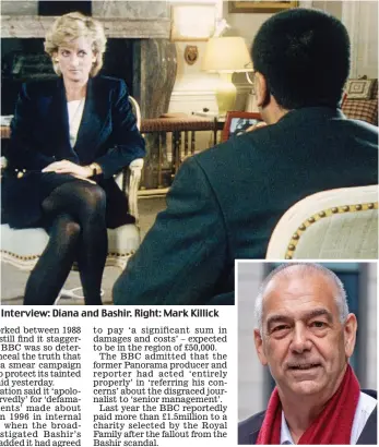  ?? ?? Interview: Diana and Bashir. Right: Mark Killick