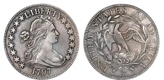  ?? (Images courtesy Stack’s Bowers.) ?? 1797 half dollar.