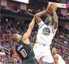  ?? TROY TAORMINA/USA TODAY SPORTS ?? The Warriors’ Draymond Green is averaging 13.1 points, 11.5 rebounds and nine assists in the playoffs.