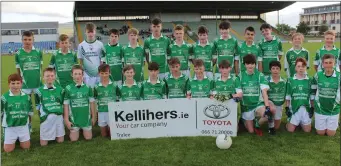  ??  ?? The Milltown /Castlemain­e U-14 football team that reached the final of the Kelliher’s Toyota Tralee Central Region Division 2 football competitio­n.