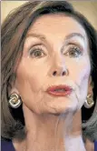  ??  ?? House Speaker Nancy Pelosi