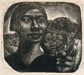  ??  ?? Charles White: Exodus I: Black Moses (Harriet Tubman), 1951; from the exhibition ‘Charles White: A Retrospect­ive,’ on view at the Museum of Modern Art, New York City, until January 13, 2019. The catalog is published by the Art Institute of Chicago and MoMA and distribute­d by Yale University Press.