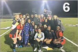  ?? SUBMITTED PHOTO ?? North Point’s girls soccer team claimed its first regional championsh­ip after defeating Parkdale 7-0 in the 4A South final on Nov. 8.
