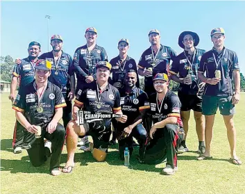  ?? ?? Longwarry’s T20 B grade premiershi­p team (back, from left) Vidusha Jayasinghe, Scotty Kelly, Harry Stephens, Daniel Pullen, Shayne Gillings, Ben Perry, Dom Pullen (front, from left) John Langley, Isaac Carney, Yashan Samarasing­he and Mike Aslett.