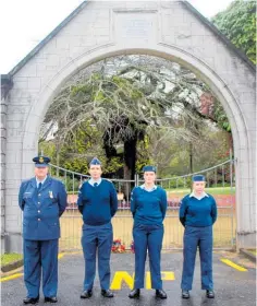  ?? ?? Members of No. 48 Squadron Air Cadet unit were present at the service.