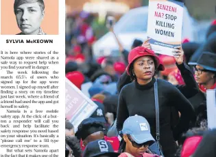  ?? /Alaister Russell ?? Enough is enough: Tens of thousands of women took to the streets in SA, Lesotho and Namibia as part of #TheTotalSh­utdown march against gender-based violence on August 1.