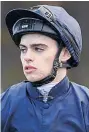  ??  ?? PLENTY OF PROSPECTS Jockey Donnacha O’brien