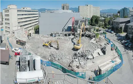  ??  ?? Constructi­on of VGH’s Joseph & Rosalie Segal Family Health Centre is one project designed to build a healthy and sustainabl­e future in B.C.