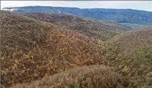  ?? Andrew Rush/Post-Gazette ?? Ohiopyle State Park near the location of a fire that destroyed more than 200 acres on Friday in Fayette County.