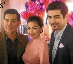  ??  ?? RICHARD Yap (left), Jodi Sta. Maria and Ian Veneracion