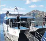  ??  ?? The Pelorus mail boat also does tours.