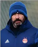  ??  ?? Derek McInnes has a depleted squad for tonight’s fixture